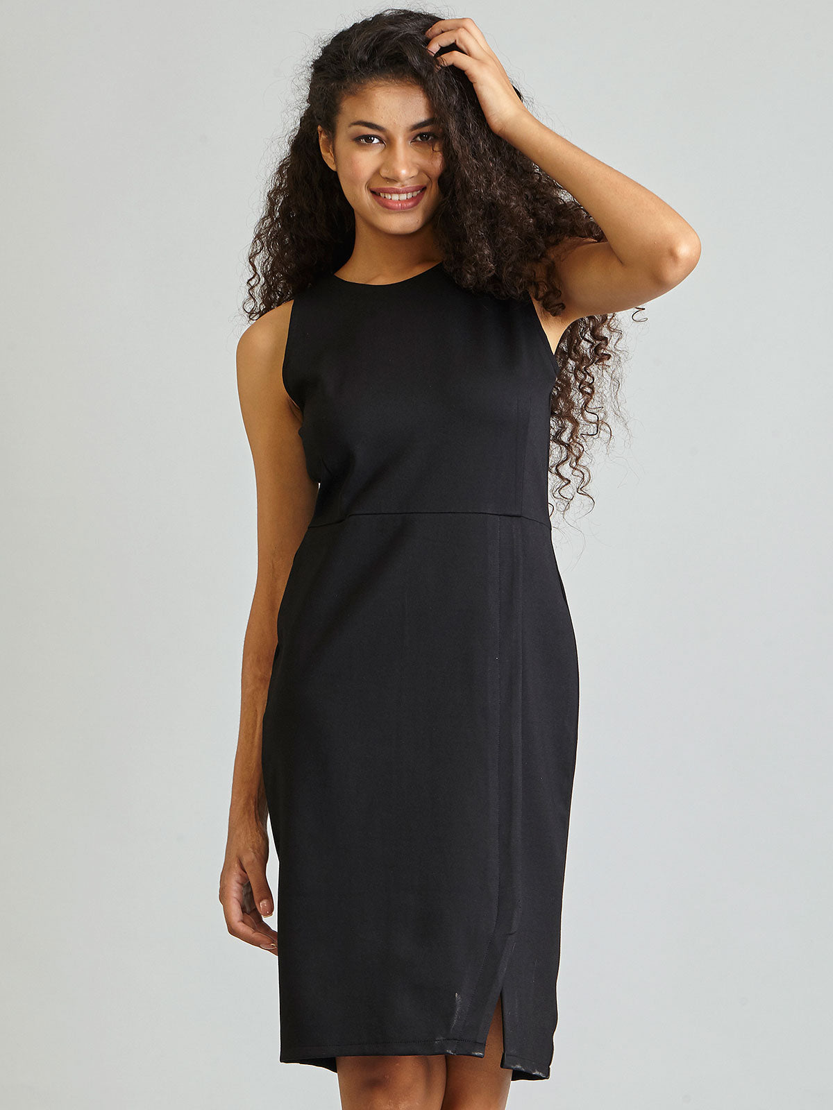 Buy Black Structured Shift Dress Online ...